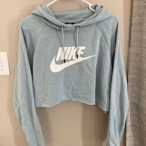 Nike cropped hoodie sweatshirt